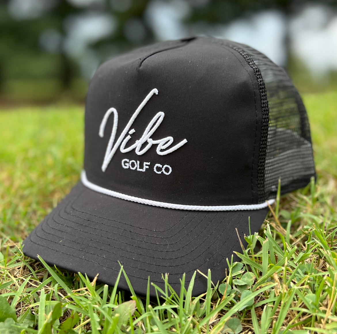 The "Company Vibe" Black Rope Trucker